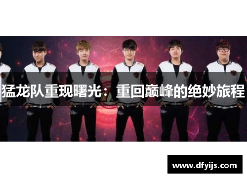 猛龙队重现曙光：重回巅峰的绝妙旅程
